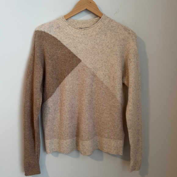 NWT J.Crew Factory Colorblock mockneck sweater in extra-soft yarn SZ XS - Picture 2 of 5